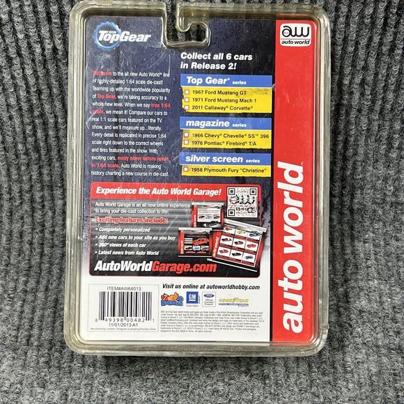 Auto World Top Gear 2011 Callaway White Corvette 1:64 Diecast Preowned New - Picture 5 of 6